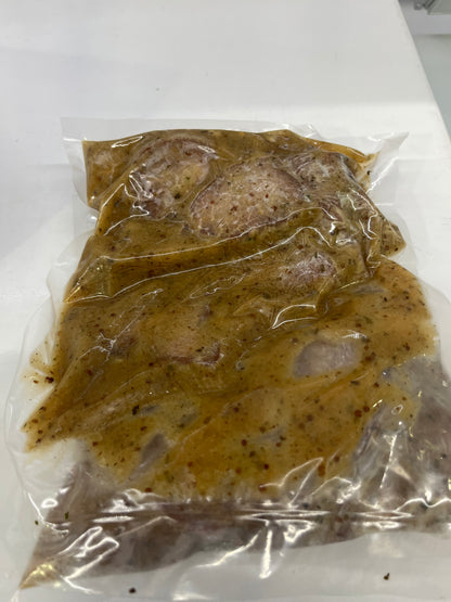 Médaillons de porc sauce miel, moutarde et estragon