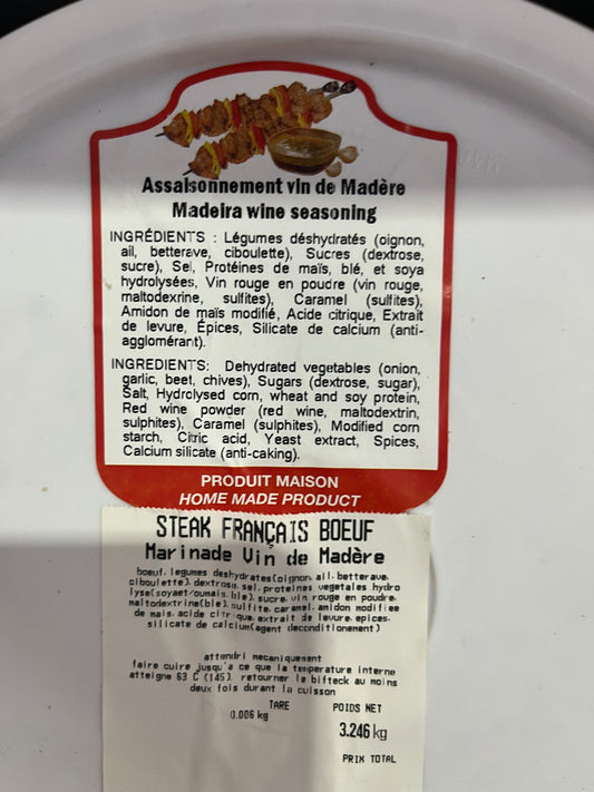 Chaudières de steak FRAIS