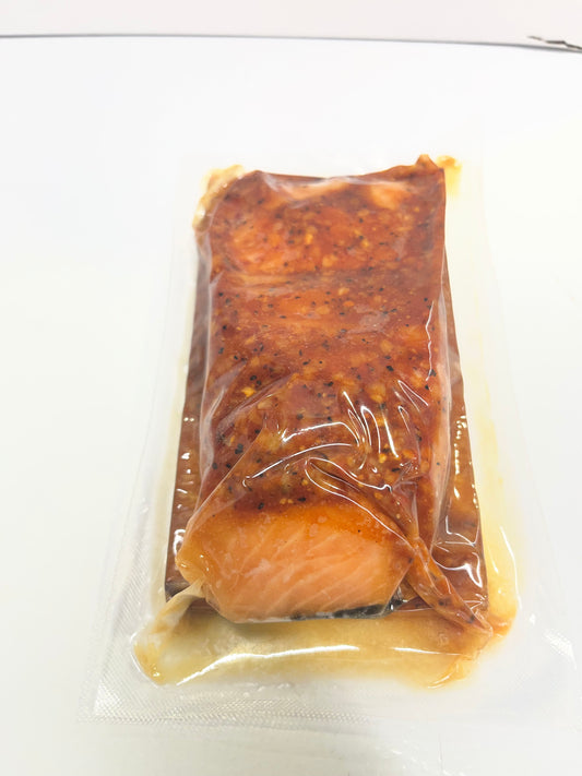 Saumon  érable et BBQ sur planche de cedre